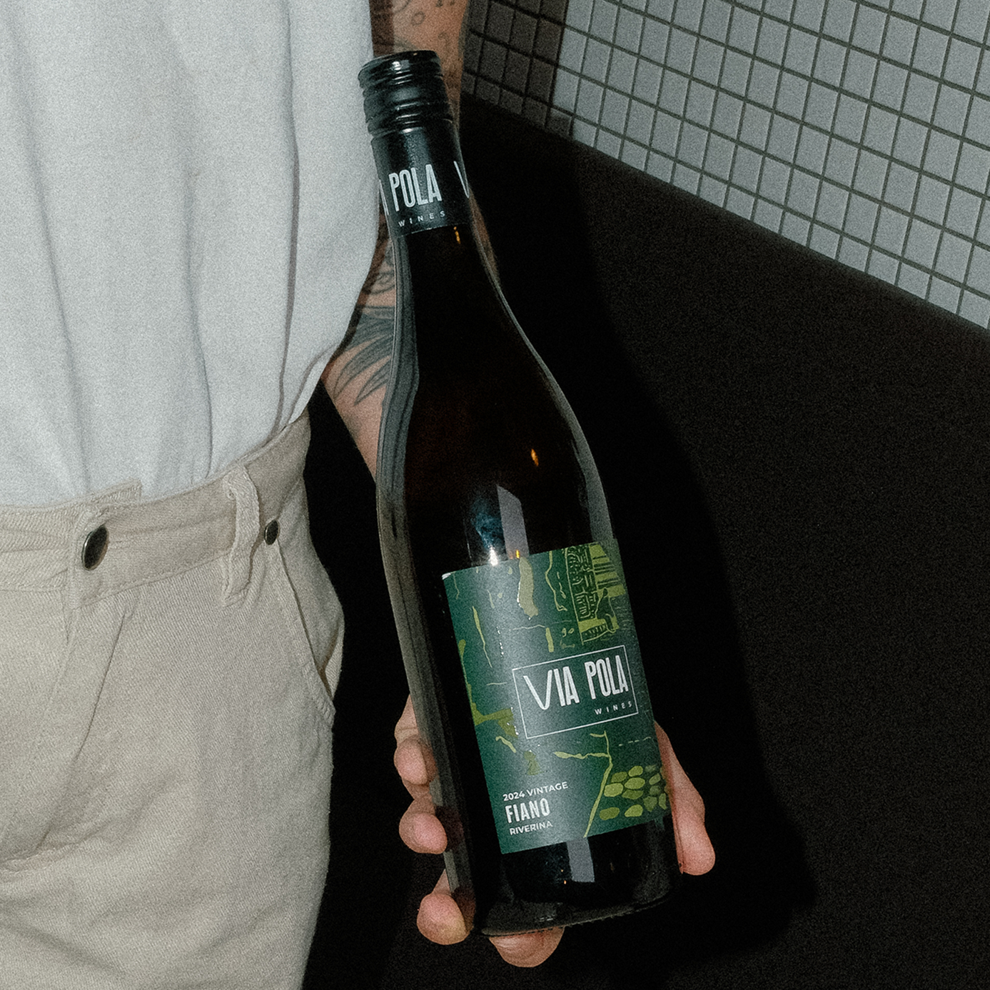 Grainy photo shoot of Via Pola Fiano from the Riverina